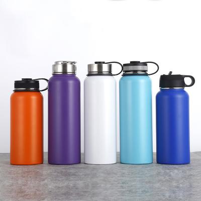 China Custom PORTABLE 40oz Water Bottle Thermos Steel Vacuum Flasks Logo Camping Sport Insulated Stainless for sale