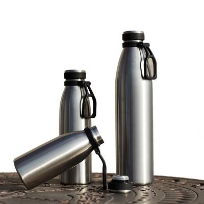 China Sustainable 750ml / 1000ml Keeping Cold 24 Hours Double Wall Vacuum Flask Insulated Stainless Steel Water Bottle for sale