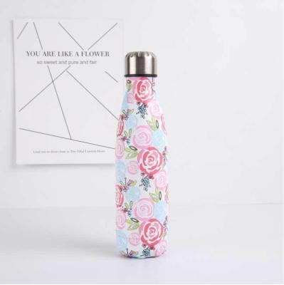 China Sustainable 17 Ounce Vacuum Double Wall Sports Water Bottle Cola Shape Thermal Water Bottles for sale