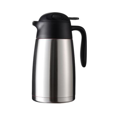 China Disposable 2l Insulated Double Wall Thermos Vacuum Stainless Steel Tea And Coffee Pot for sale