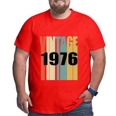 China Breathable Men's Oversized T-Shirt Plus Size Cool Vintage T-shirt T-shirt Cool T-shirt Vintage Halloween Easter Christmas Day Thanksgiving Halloween 1976 Birthday for sale