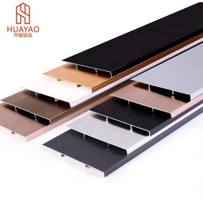 China Customized Extruded Aluminum Design For Sound Amplifier Aluminum Skirting Plinth Board Kicking Foot Line for sale