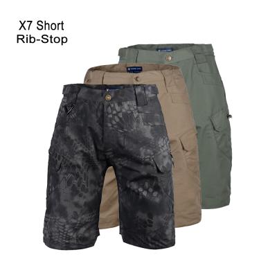 China Men's Waterproof Rib Arrest Violent Military Tactical Short Pants Anti Rising Hunting Multi Pockets Safari Cargo Pant Trousers for sale