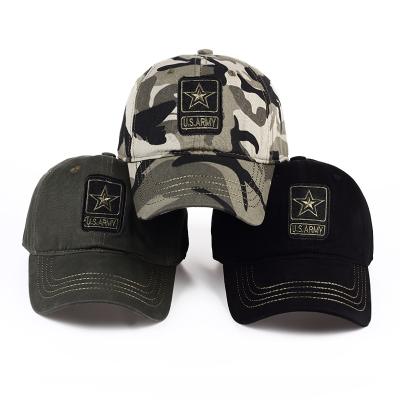 China Camouflage US Army Recycling Caps Army Baseball Caps Camouflage Hunting Waterproof Tactical Military Sports Cap Hats For Adult Men for sale