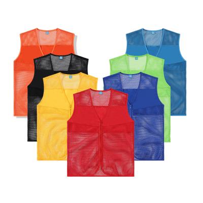 China Mesh Fabric Vest Bibsfor Breathable Unisex Promotion Advertising Voluntary Sale Workers Vest Vest for sale