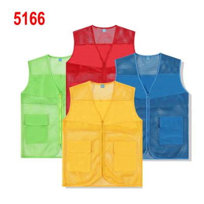 China Mesh Fabric Vest Bibsfor Breathable Unisex Promotion Advertising Voluntary Sale Workers Vest Vest for sale