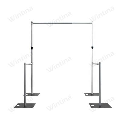 China Easy Assemble The Bottom Exterior Aluminum Bodycon Frame, Double Adjustable Horizontal Bar, Vertical Curtain Pipe for sale