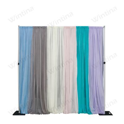 China Portable high quality aluminum alloy backdrop pipe and drape used for wedding event wedding backdrop props for sale