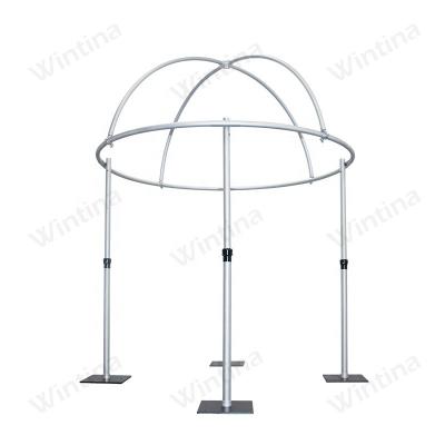 China Durable Wedding Backdrop Background Bracket Aluminum Adjustable Wedding Dome Backdrop Decoration for sale