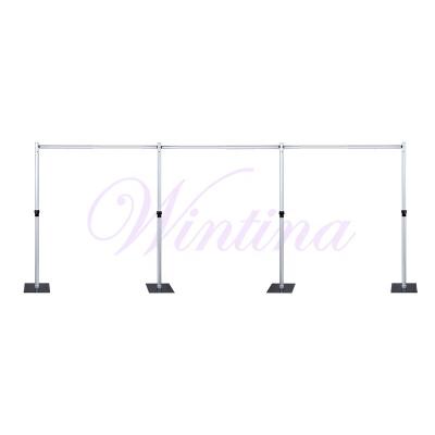 China Wedding OEM Telescopic Pipe And Drape Kit With Base Plates Wedding Trade Show Display Backdrop Decor for sale