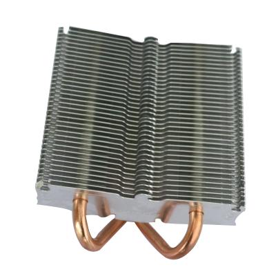 China Custom Stamping Aluminum Electronic Material China Copper Tube Radiator CPU Cooler Master Heatsink For Computer for sale