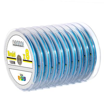 China Factory Direct Sales Hot Sale 8 Strands Braided Fishing Line 100MX10 1000M PE Line Float Marker for sale