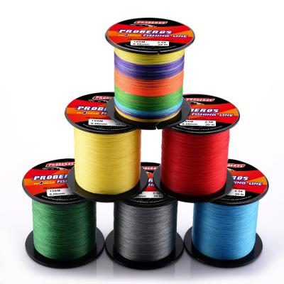 China Soft Smooth Luster Factory Direct Supply 4 Strands Braided 300M Proberos Fishing Line for sale