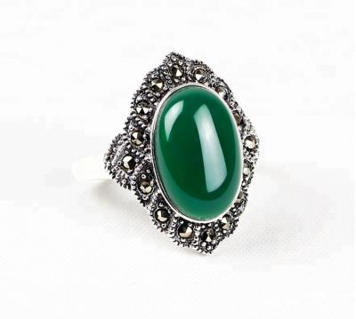 China Fashion 925 Sterling Silver Ring Gemstone Jewelry Maker Punk Porcelain for sale