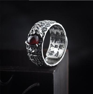 China FASHIONABLE men ring 925 silver manufactures free shipping for sale