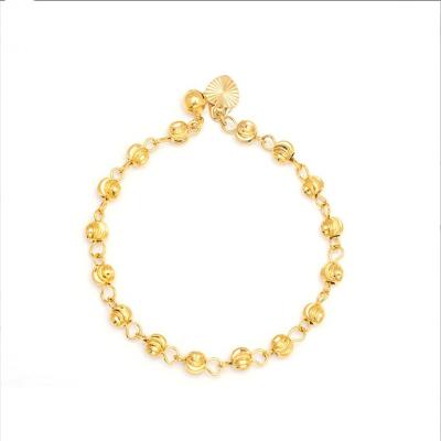 China European Wholesale Romantic 18k Yellow Gold Fashion Cheap Bracelets for sale