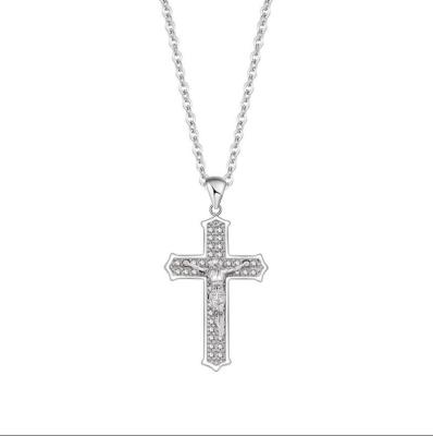 China Religious 925 sterling silver cross pendant jewelry India #crosspendant for sale