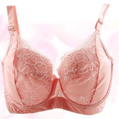 China Wholesale Underwire Soild Color Breathable Full Cup Plus Size Sexy Lace E Cup Bra for sale