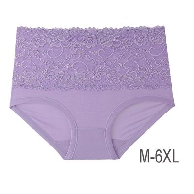 China Antibacterial 6XL plus size women's high waist milk silk fabric panties comfortable women's super plus size underwear for sale