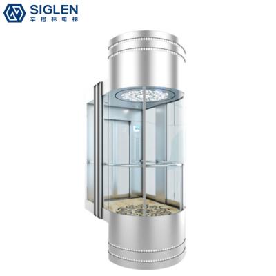 China China manufacturer used panoramic glass elevator and lift supplier SIGLEN designed beatiful glass home elevator and lift for sale