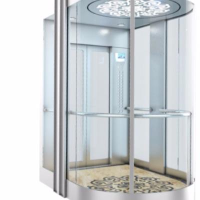 China Round glass panoramic Lift elevator sightseeing elevator lift without machine room for sale