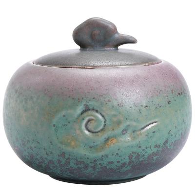 China Ruihe Chengxiang Tea Pot Southwest Kiln Baked Glow Pot Handmade Ceramic Pu'er Tea Sealed Container Retro Big Small for sale