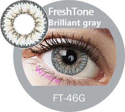 China Korean FreshTone 3tone Jupiter Gray Hazel Brown Shiny Crystal Romantic Contact Lenses FTCL for sale