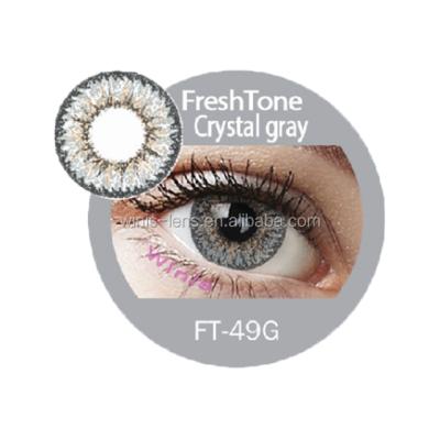 China Highly ordered beautious FreshTone Jupiter FTCL crystal gray color non-prescriptive contact lenses for sale