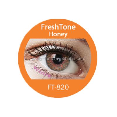 China FreshTone Blends Honey Beautiful Pure Hazel Eye Color Contact Lens 6 Months Using FTCL Cycle for sale