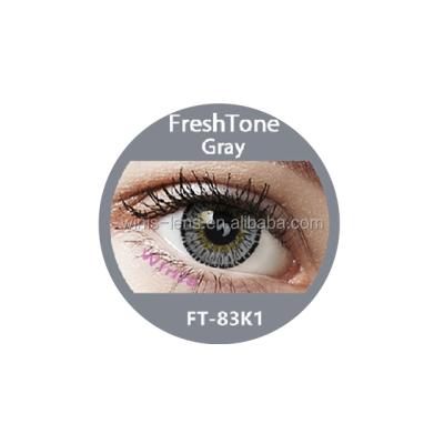 China Freshtone 15mm Diameter Yearly Soft Enough In Korean Dark Eyes Color Contact Lenses FTCL for sale