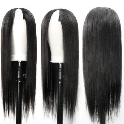 China Hot Selling Glueless V Curly Thin Part Curly Wig/Body Wave Straight Hair Wigs Glueless Curly Wigs Without Fail For Beginners for sale