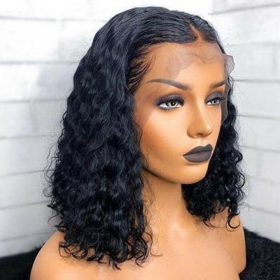 China 1B/613 Human Hair Wig Straight Remy Curly Ombre Lace Front Human Hair Wigs 150% Blonde Bob Wigs Deep Part Swiss Hair Colored 1B/613 for sale