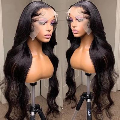 China Body Wave/Straight/Kinkycurly/Raw Virgin Indian Human Hair Lace Wigs 4*4 Body Wave Glueless Loose Swiss Lace Frontal Wigs Cuticle Aligned Body Wave Lace Front Wig for sale