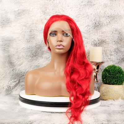 China Body Wave/Straight/Kinkycurly/Loose Wave Wholesale 4*4 HD Colored Wigs Hair Lace Up Deep Wave Ginger Human Hair Wig Orange Color Women's Front #350 Custom Color Wig For for sale