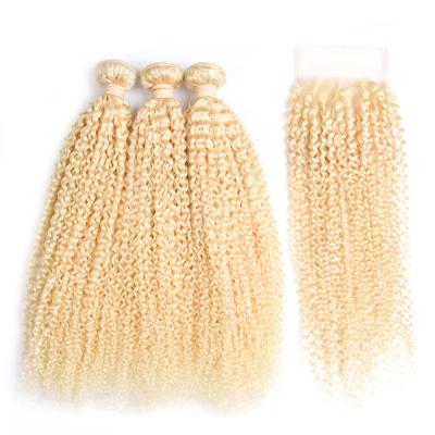 China Blonde Ear Closure 4x4 Indian Remy Human Hair 613 Lace Closure 100% Virgin Human Hair Straight Human Hair Extension Free Part HD Transparent Virgin Ear Closure for sale