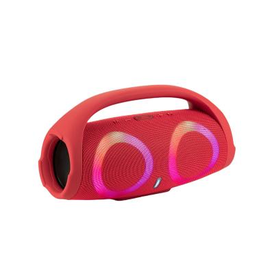 China Wireless Charger For New Design Mobile Phone Rechargeable Boombox Speaker Portable Stereo System Party Loud Speaker With RGB Colorful Lights for sale