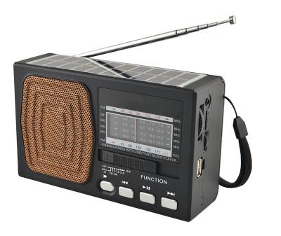 China Factory HS-2645 BT BT Radio AM FM Solar Powered Portable Switch Radio Best Reception With Two Way Led Light for sale