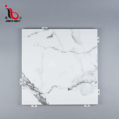 China Modern Design Modern Exterior Waterproof Aluminum Panel Decorative Curtain Wall Panels Look Marble Aluminum Panel for sale