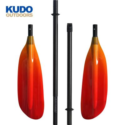 China Wholesale Carbon Fiber Recreational Durable Carbon Fiber Kayak Paddle For Kayaking With 10cm Adjustable for sale