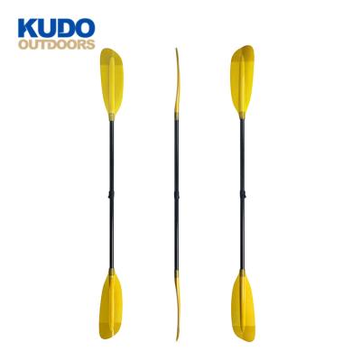 China OUTDOOR Customized Carbon Fiber KUDO Customized Color 2 Piece Carbon Fiber Axle Kayak Paddle Adjustable Custom for sale