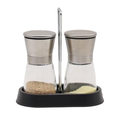 China CLASSIC High Quality Glass Spice Mills Spice Grinder Salt Pepper Mill Grinder for sale