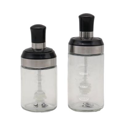 China CLASSIC Hot Selling Clear Glass Storage Spice Jar Oil Jar for sale