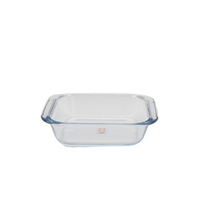 China Sustainable Glass Bakeware With Clear Cover PCS Non-Stick Color Feature Food Packaging Container Eco Bottles Type for sale