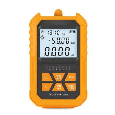 China Test Equipment Rechargeable Mini Fiber Optic Multimeter Handheld Model Power Meter High Accuracy Optical Visual Fault Locator 1-5km for sale