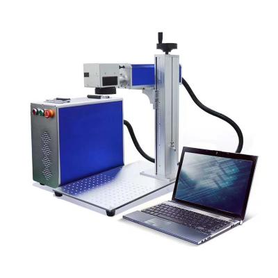 China Mini Portable Laser Marking Agent Price Raycus Laser 30W Fiber Laser Marking Machine VANKLASER for sale