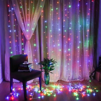 China Beautiful outdoor Christmas decorations led lights and lighting living room sets diwali night light star twinkle home led string curtain for sale