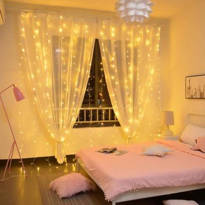 China Beautiful Home 300LED Wedding Decorative Christmas Outdoor Holiday Christmas String Fairy Curtain Garlands Strip Party Lights for sale