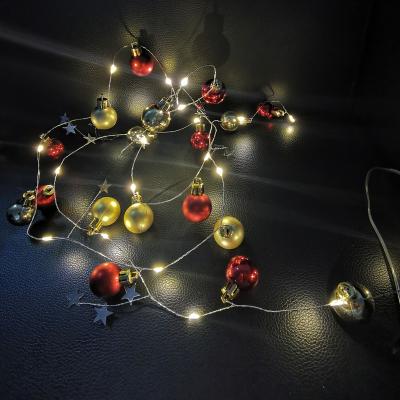 China Christmas Day Lovely Colorful Balls Waterproof String Lights For Party for sale