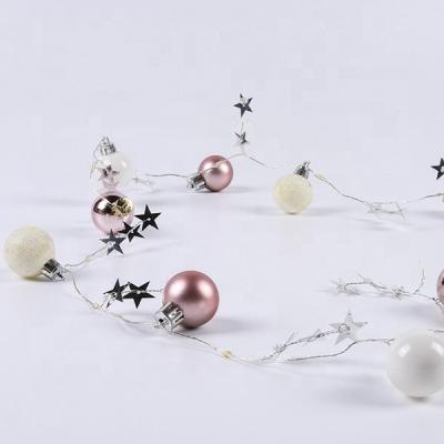 China Other Outdoor Hot Selling White Ball Shape Battery String Lights For Meeting for sale