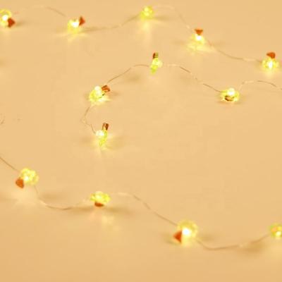 China Other Hot Sale Pink Coconut Tree Shape Waterproof String Lights Battery For Party for sale